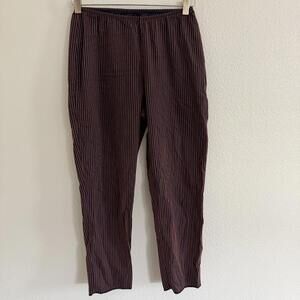 Jean Paul Gaultier Black and Red Pinstripe Trousers